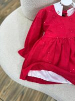 کد 2510 پیراهن سوزندوزی قرمز - Image 2