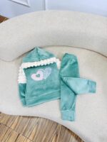 کد ۲۸۶۵ هودی شلوار وارداتی Two heart - Image 5