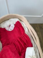 کد ۲۸۷۲ بادی سوزندوزی سرخابی طرح ثمین - Image 7