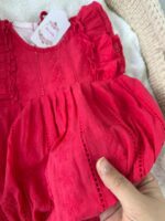 کد ۲۸۷۲ بادی سوزندوزی سرخابی طرح ثمین - Image 3