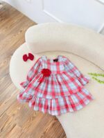 کد ۲۸۷۴ پیراهن چهارخونه طرح ترنم