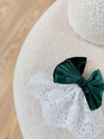 کد ۲۸۷۷ گلسر مخمل توری طرح نارگل - Image 3