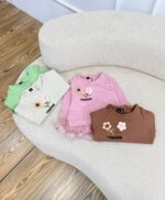 کد ۲۹۱۳ تک بلوز دورس پنبه گل برجسته طرح دلشاد