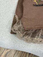 کد ۲۹۱۳ تک بلوز دورس پنبه گل برجسته طرح دلشاد - Image 2