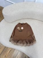 کد ۲۹۱۳ تک بلوز دورس پنبه گل برجسته طرح دلشاد - Image 4