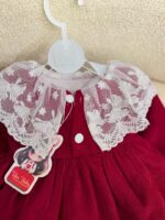 کد ۲۹۲۴ پیراهن یلدایی قرمز طرح تارا - Image 2