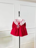 کد ۲۹۲۴ پیراهن یلدایی قرمز طرح تارا