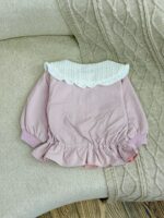 کد ۲۹۳۰ سویشرت وارداتی طرح یقه بافت قشنگ - Image 3