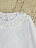 کد ۲۹۴۱ تک بلوز سفید نخ پنبه - Image 2