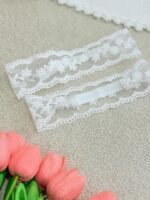 کد ۲۹۳۸ تل توری سفید طرح رها - Image 3