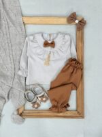 کد ۲۹۴۷ بلوز شلوار مازراتی طرح پاپیون - Image 4