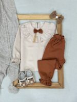 کد ۲۹۴۷ بلوز شلوار مازراتی طرح پاپیون - Image 3