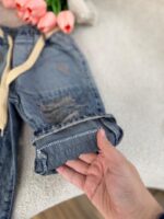 کد 2967 شلوار جین جلو زاپ دار در دو رنگ - Image 4