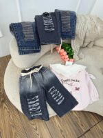 کد 2967 شلوار جین جلو زاپ دار در دو رنگ - Image 2