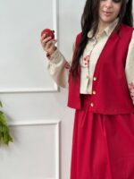 کد ۲۹۷۱ پیراهن مادر (سه تیکه) یلدایی طرح ریحانه - Image 4