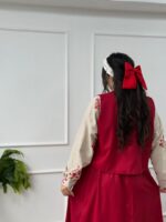 کد ۲۹۷۱ پیراهن مادر (سه تیکه) یلدایی طرح ریحانه - Image 5