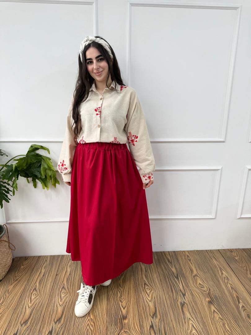 کد ۲۹۷۱ پیراهن مادر (سه تیکه) یلدایی طرح ریحانه