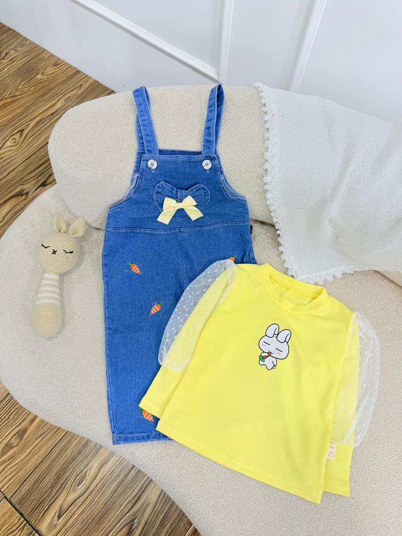 کد ۲۹۸۲ بیلر و بلوز وارداتی طرح خرگوش هویج به دست