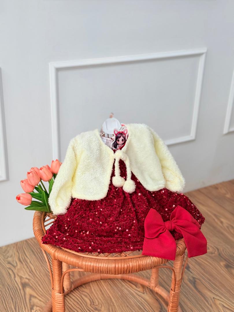 کد 2979 کت سارافون مخمل پولکی و کت تدی