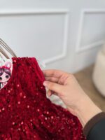 کد 2979 کت سارافون مخمل پولکی و کت تدی - Image 8