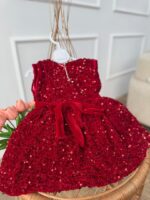 کد 2979 کت سارافون مخمل پولکی و کت تدی - Image 5