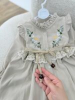 کد 2980 پیراهن لینن کمر کنفی - Image 2