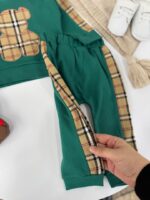 کد ۲۹۸۶ ست پنبه خرس باربری سبز - Image 3