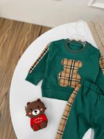 کد ۲۹۸۶ ست پنبه خرس باربری سبز - Image 7