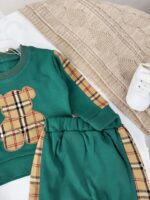 کد ۲۹۸۶ ست پنبه خرس باربری سبز - Image 2