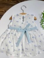 کد 3008 کت سارافون موسلین آبی طرح دریا - Image 3