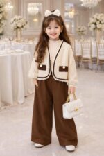 کد 3011 ست سه تیکه طرح فریحا - Image 2