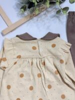 کد ۳۰۱۹ پیراهن و شلوار طرح گل شش پر - Image 2