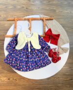 کد ۳۰۲۴ جلیقه سارافون کبریتی طرح دار طرح ملیکا