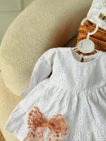 کد 3212 پیراهن سوزندوزی اعلا روی لینن طرح بارلی - Image 4