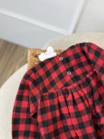 کد ۳۰۷۲ بادی چهارخونه قرمز طرح مه جان - Image 4