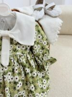 کد ۳۱۰۹ پیراهن کبریتی طرحدار سبز همتا - Image 3