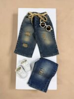 کد ۳۱۲۷ شلوار جین زاپ دار طرح lee