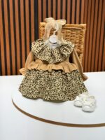 کد ۳۱۲۵ پیراهن پلنگی کبریتی طرح ایرانا