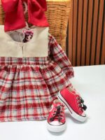 کد 3133 پیراهن چهارخونه پشمی طرح ایسلا - Image 2