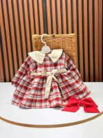 کد 3133 پیراهن چهارخونه پشمی طرح ایسلا - Image 3