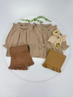کد ۳۱۳۷ ست شومیز شلوار لینن گلدوزی شده طرح دلبرکان