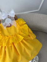 کد 3141 پیراهن کبریتی طرح دلیار زرد - Image 3