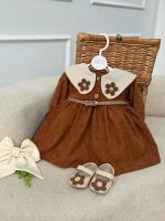 کد ۳۱۵۱ پیراهن کبریتی یقه گل طرح مدلین - Image 3