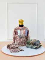 کد ۳۱۷۴ بلوز شلوار پلنگی پنج خرس