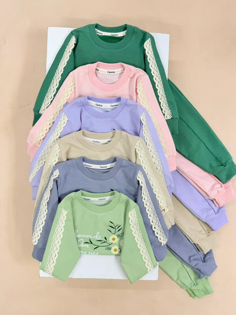 IMG-20260217-WA0008 کد ۳۱۷۶ بلوز شلوار سه گل Abercorada - تصویر 1