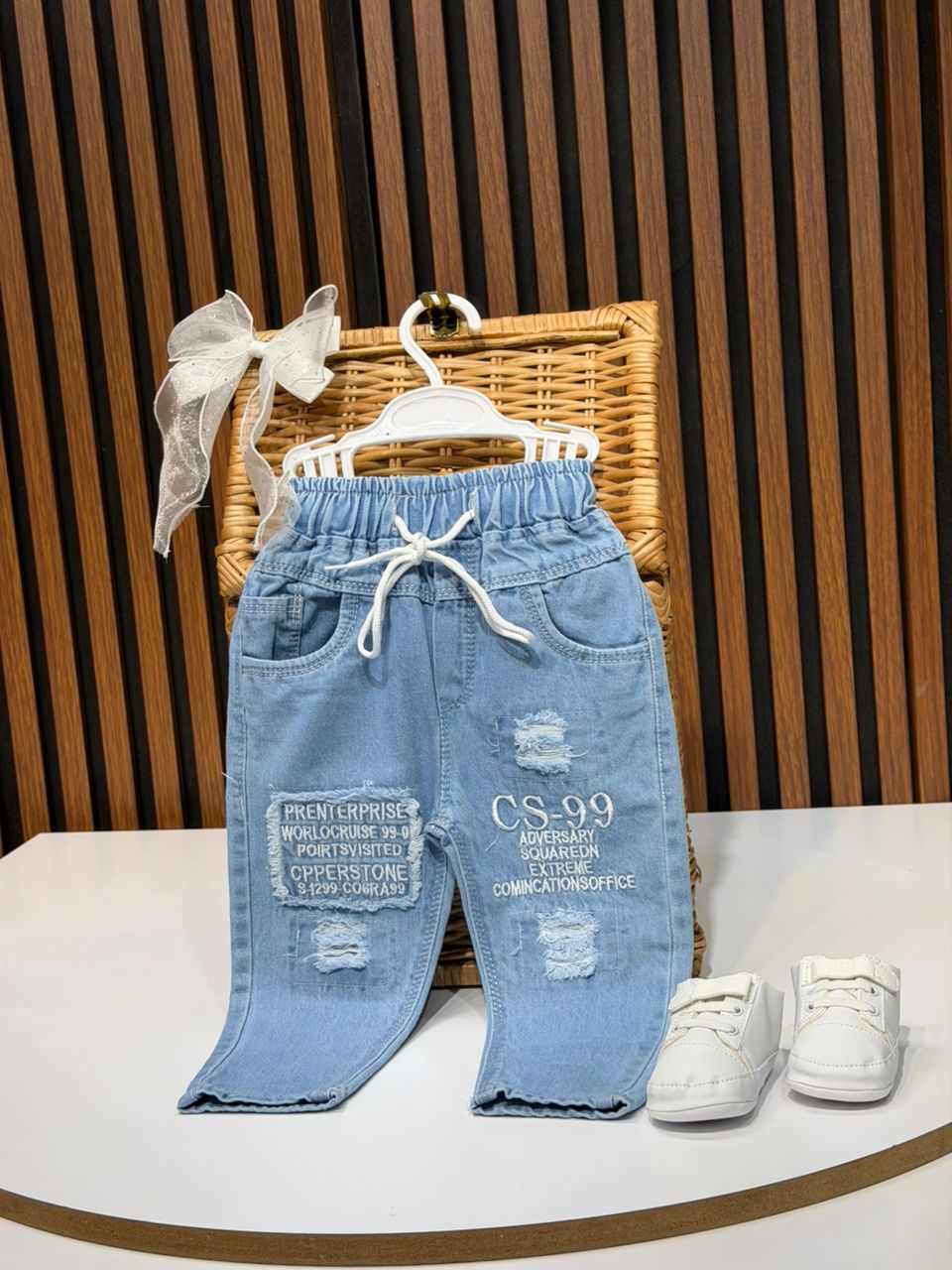 IMG-20260217-WA0023 کد ۳۱۷۹ شلوار جین اسپرت طرح CS_99 - تصویر 1