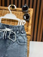 کد ۳۱۷۸ شلوار جین happy life استیکر زرد - تصویر 3