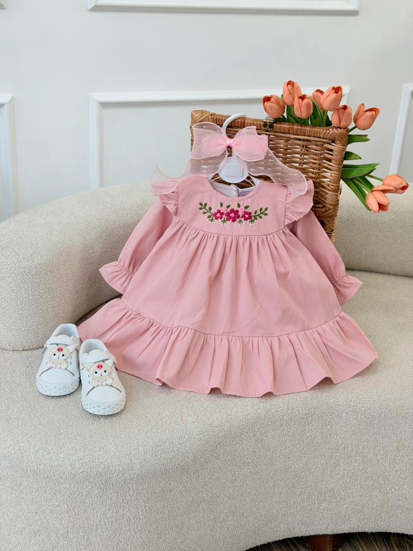 IMG-20260219-WA0014 کد ۳۱۹۳ پیراهن جلوگلدوزی طرح سویل - Image 1