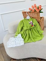 کد ۳۱۹۶ پیراهن کبریتی +جلیقه دانتل طرح آیسیما - Image 4