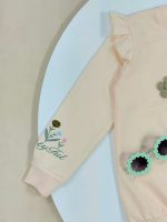 کد 3201 بلوز شلوار گل برجسته سه گل KIDS - Image 5